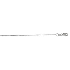 14K Gold 1.1Mm Diamond Cut Rolo Chain