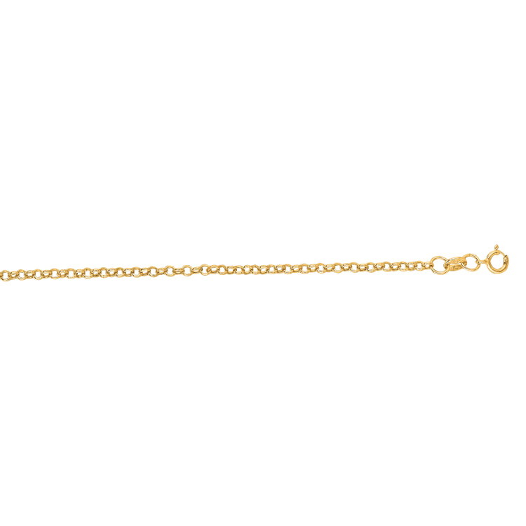 14K Gold 1.9Mm Lite Rolo Chain