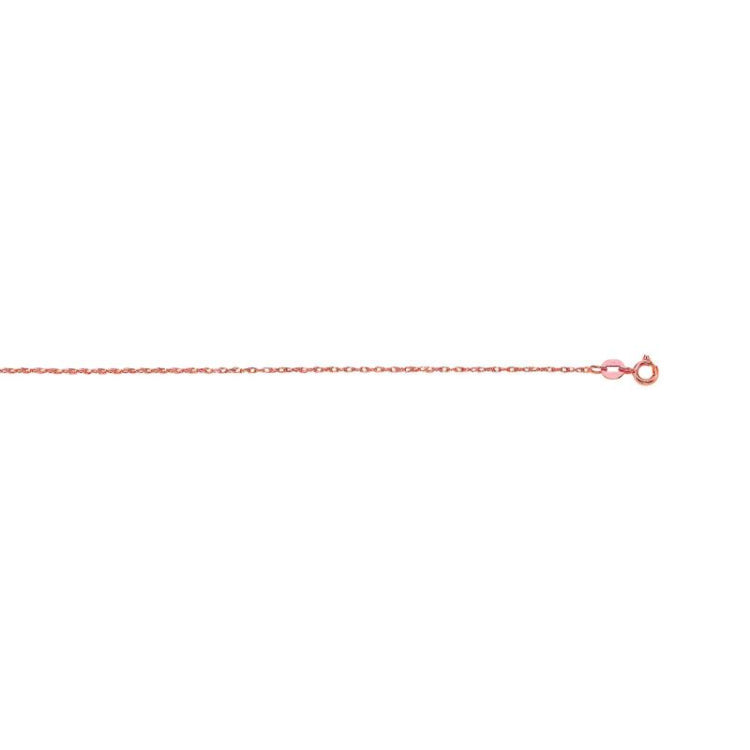 14K Gold .85Mm Machine Rope Chain (Carded)