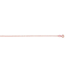 14K Gold .85Mm Machine Rope Chain (Carded)