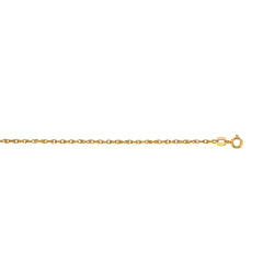 14K Gold 1.0Mm Machine Rope Chain (Carded)