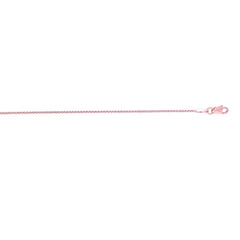 14K Gold 1Mm Round Wheat Chain