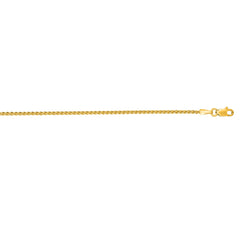 14K Gold 1.5Mm Round Wheat Chain