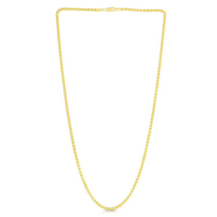 14K Gold 2.8Mm Lite Round Wheat Chain