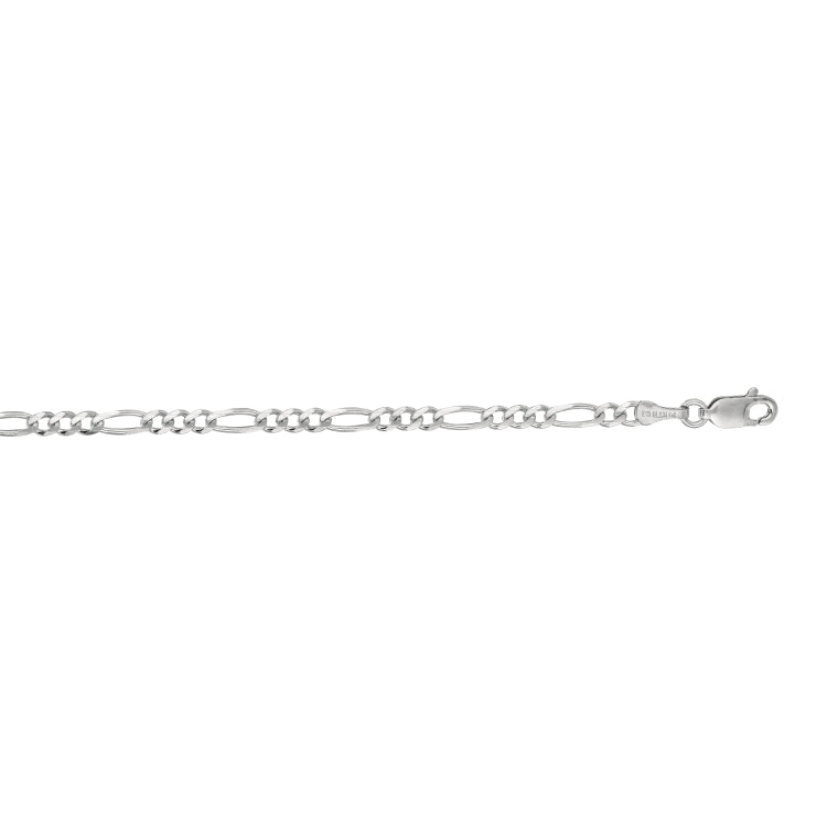 14K Gold 3Mm Figaro Chain