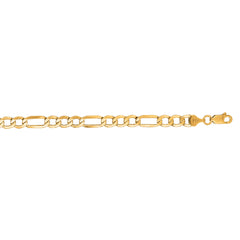 14K Gold 5.6Mm Lite Figaro Chain
