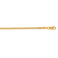 14K Gold 2.2Mm Gourmette Chain