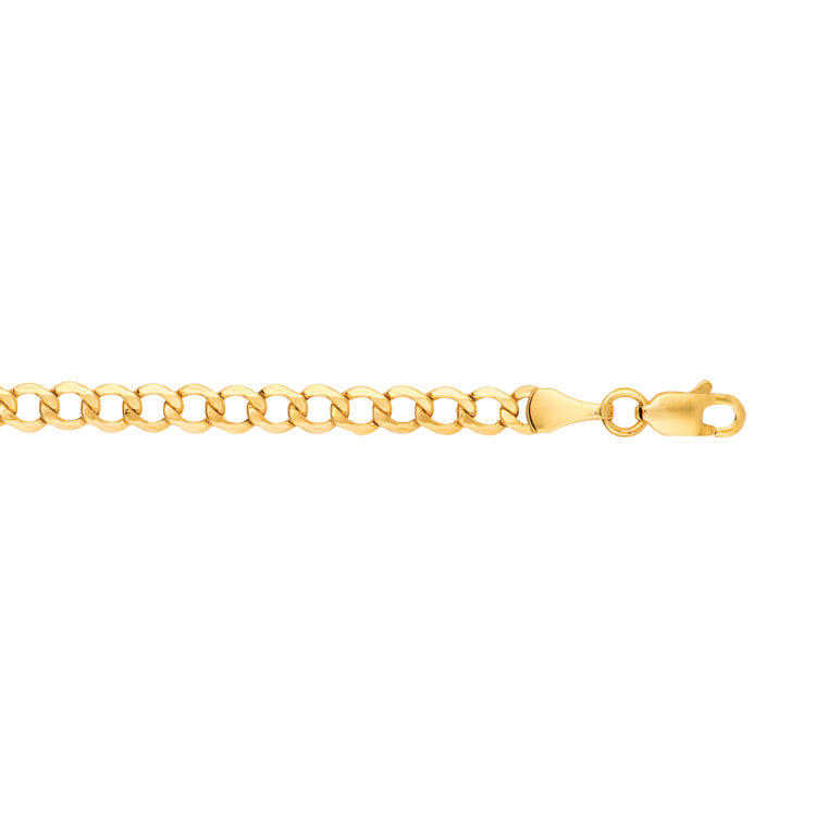 14K Gold 4.4Mm Lite Curb Chain