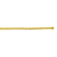 14K Gold 6.1Mm Semi-Solid Classic Miami Cuban