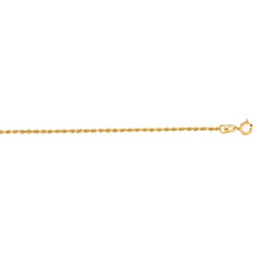 14K Gold 1.4Mm Diamond Cut Royal Rope Chain