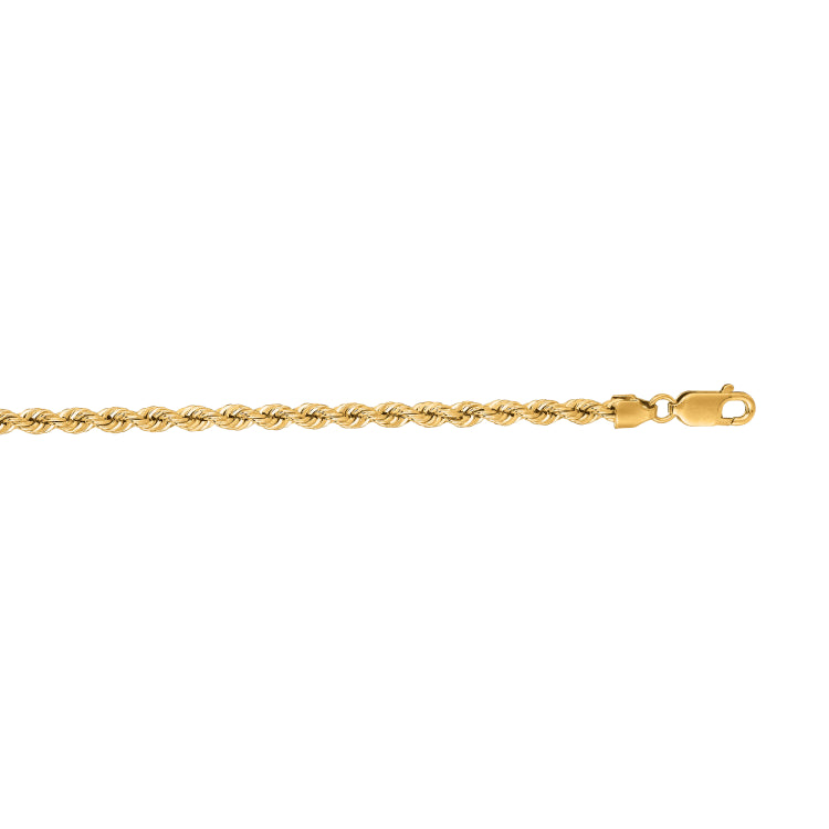 14K Gold 3Mm Rope Chain
