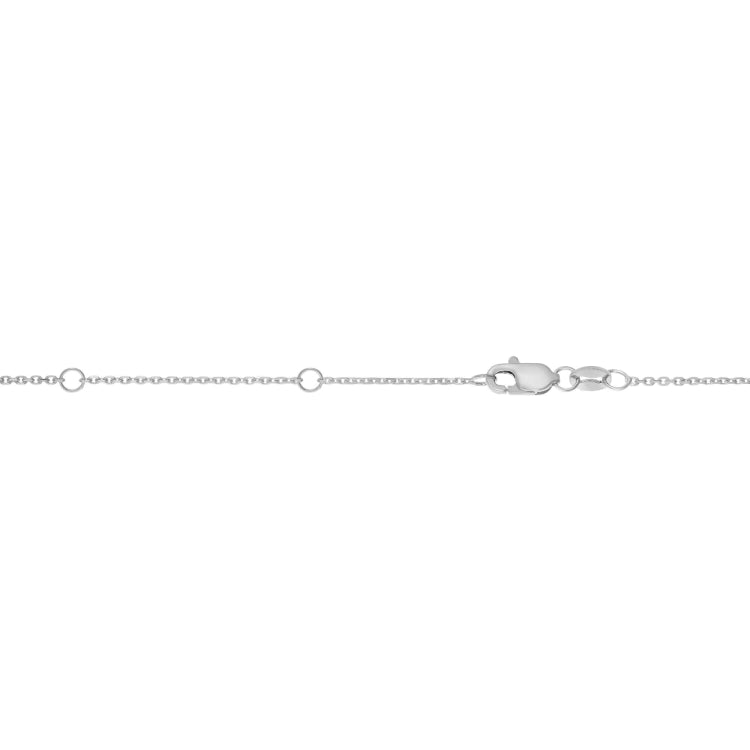 14K Gold 0.87Mm Double Extendable Diamond Cut Cable Chain