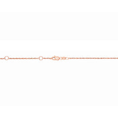 14K Gold .5Mm Double Extendable Rope Chain