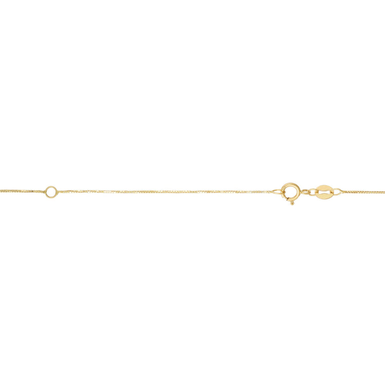14K Gold 0.51Mm Double Extendable Box Chain