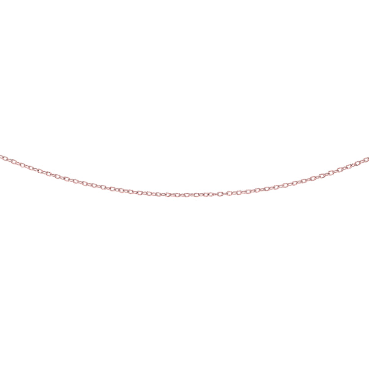14K Gold 2.5Mm Textured Cable Chain