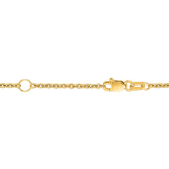 18K Gold 1.8Mm Extendable Cable Chain