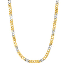 14K Fancy Figaro Cuban Link