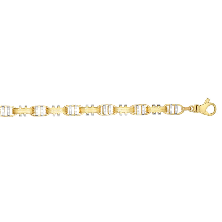 14K Gold Fancy Anchor Link Bracelet