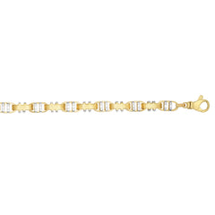 14K Gold Fancy Anchor Link Bracelet