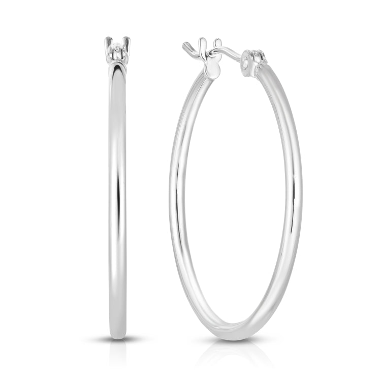 14K Gold 1.5X25Mm Hoops