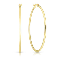 14K Gold 1.5X40Mm Hoops