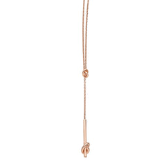 14K Gold Polished Amore Love Knot Necklace