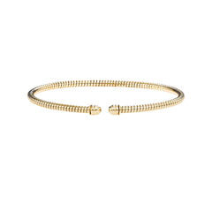 14K Gold 3Mm Tubogas Bangle