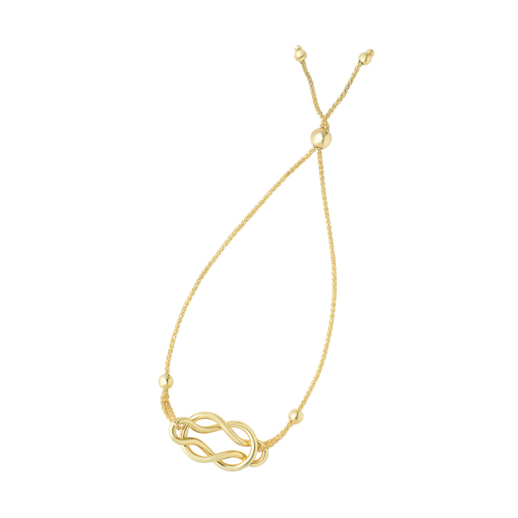 14K Gold Celtic Knot Friendship Bracelet