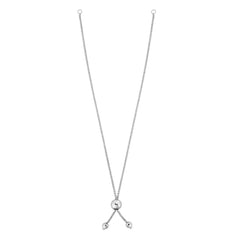 14K Gold Round Wheat Chain With Ball Slide Friendship Bracelet