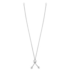10K Gold Round Wheat Chain With Ball Slide Friendship Bracelet