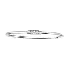 14K Gold .14Ct Diamond Heritage Bangle