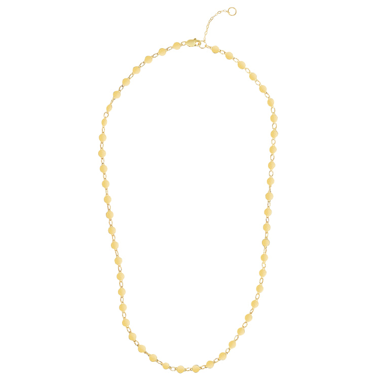 14K Gold Polished Mirror Chain