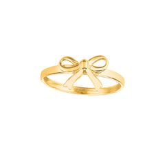 14K Gold Bow Ring