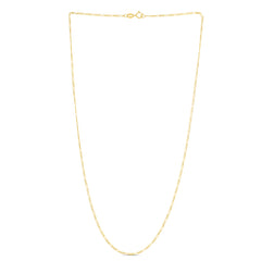 14K Gold 1.9Mm Figaro Chain
