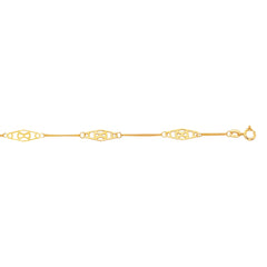 14K Gold Infinity Anklet