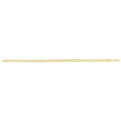 14K Gold Mini Double Link Charm Bracelet