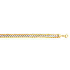 14K Two-Tone Gold Reversible Bracelet