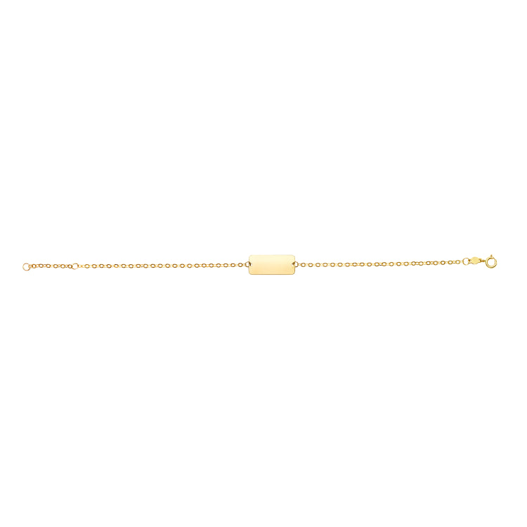 14K Gold Id Bracelet