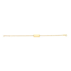 14K Gold Id Bracelet