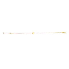 14K Gold Clover Bracelet