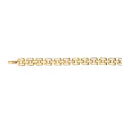 14K Gold Panther Link Bracelet