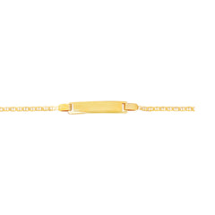 14K Gold Children'S Mariner Id Bracelet