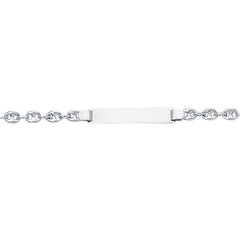 14K Gold Children'S Puffed Mariner Id Bracelet