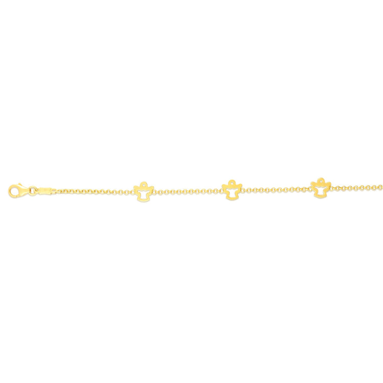 14K Gold Angel Bracelet