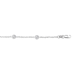 14K Gold Cz By The Yard Necklace