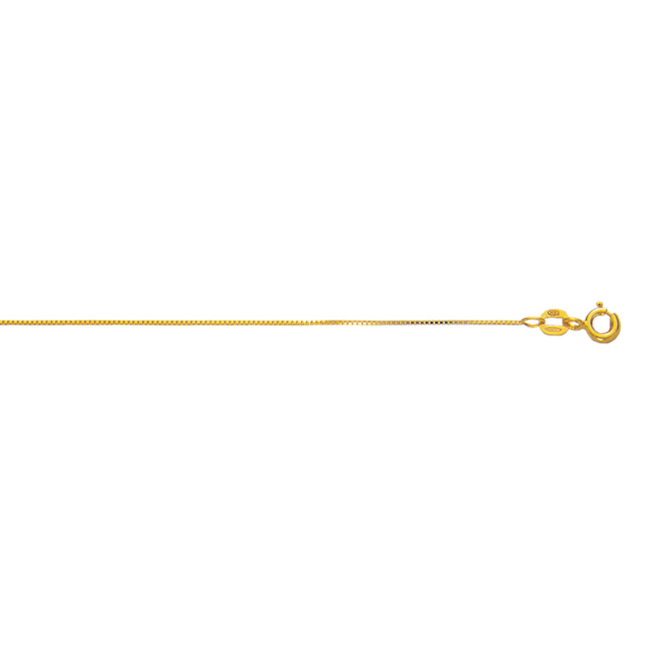 10K Gold .6Mm Classic Box Chain
