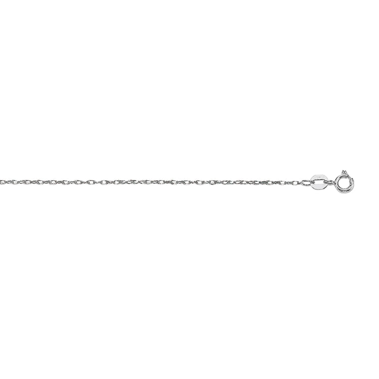 10K Gold .85Mm Machine Rope Chain Carded