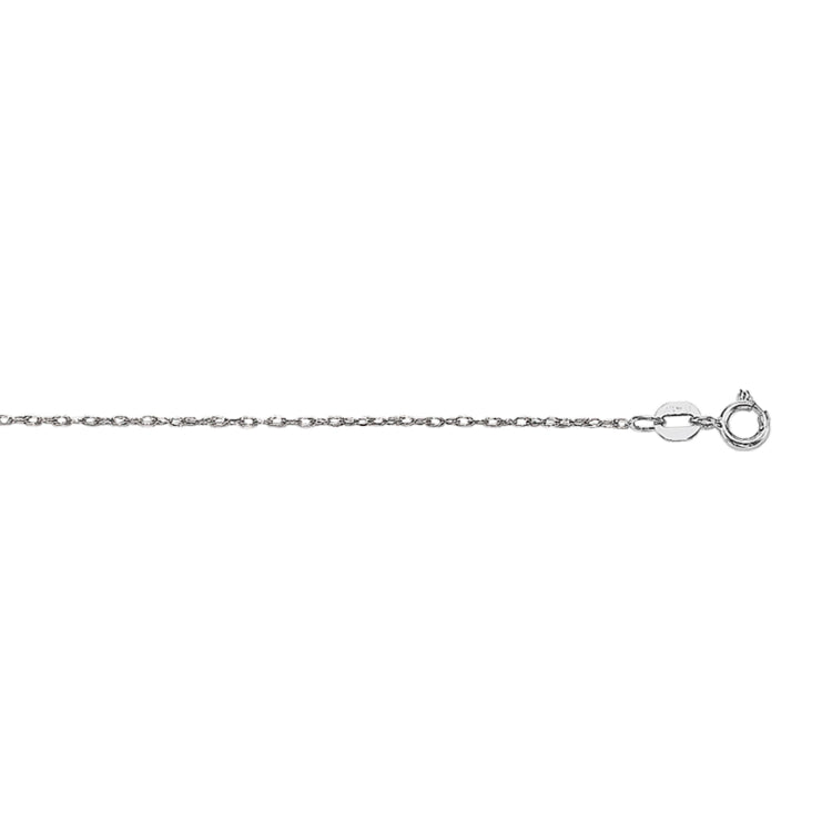 10K Gold .80Mm Machine Rope Chain Carded