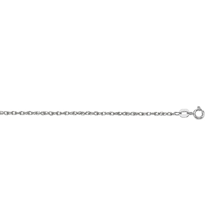10K Gold .95Mm Machine Rope Chain Carded