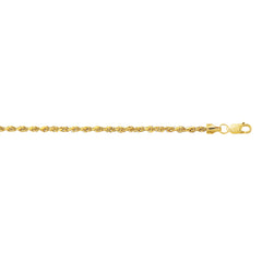 10K Gold 2.0Mm Diamond Cut Lite Rope Chain